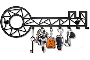 SirHoldeer Porta Chiavi da Muro per Casa Moderno, Portachiavi da Parete a Forma di Chiave, Appendichiavi da Muro Ingresso, Appendiabiti da Parete Design, Attaccapanni da Muro, Idee Regalo per la Casa