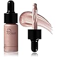 NALACAL Shimmer Liquid Highlighter, Soft Pink Finish, Long Lasting Illuminator Highlighter Face Enhancing, Smooth Cream Formula and Non-greasy Finish, Light Coverage - 01 Pink