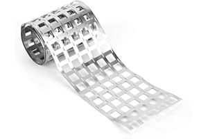 VIFERR Nickel Battery Strips 1M 0.15 mm Thick Nickel Plated Steel Strip 18650 Lithium Battery Pack Nickel Strip Sheet for Soldering Tab Battery Pack Spot Welding (6P 0.15 * 107.5mm)