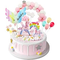 24-teiliges Cupcake-Deko-Set Mit Einhorn-Motiv – Topper & Wrapper Aus Karton, Für Geburtstag & Feiern