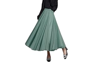 FEOYA Donna Gonna Tulle Moda Pieghe Principessa Gonne Vita Elastica per Festa Danza