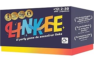 MERCURIO DISTRIBUCIONES Mercurio - LINKEE - Juego de Preguntas y Conexión de Pistas - Cultura General y Deducción - Ideal para Fiestas y Reuniones - 200 Cartas - hasta 30 Jugadores - 20 Minutos por Partida