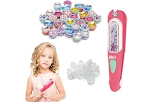 XPEX Macchinetta per capelli Applicatore strass diamante gioielli macchina strumento per lo styling glam con 24 pezzi di diamante,brillantini per capelli styler per pietre preziose per capelli