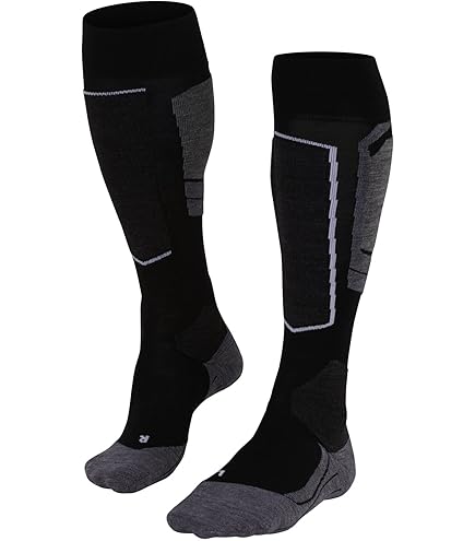 Falke, SK6 Pro skisokken heren M. Grey Melange grijs
