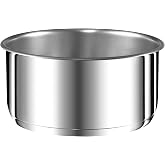 Tefal Ingenio Preference L8981604 Stackable Saucepan, Stainless Steel | Induction compatible saucepan, patented removable han