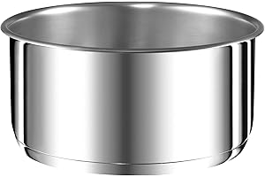 Tefal Ingenio Preference Casserole 22 cm, Empilable, Acier inoxydable, Induction, Polyvalence, Gain de place L8981604