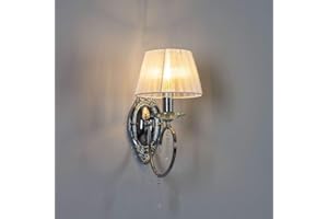 KOSILUM.COM LUMINAIRES CHICS ET DESIGN KOSILUM - Applique murale baroque - Lumyse - Lumière Blanc Chaud Eclairage Salon Chambre Cuisine Couloir - 1 x 40W - - E14 - IP20