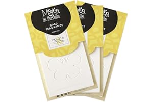 Marta La Farfalla Tessere profumate appendibili per armadi e cassetti Kit da 3pz profumazione Vaniglia e Zenzero