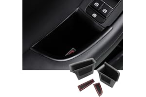 SKTU Car Side Door Grab Handle Pocket Box for 2019 2020 2021 Mazda 3 Mazda3 CX-30 CX30 Armrest Storage Organizer Box Phone Container Key Holder ABS Tray Insert Glove Pallet (2PCS Front Door)