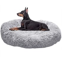 Supersoftes Donut Hundebett – Orthopädisch & Waschbar Für Kleine Bis Große Hunde & Katzen | Kuscheliger Hundekorb Mit Fleece