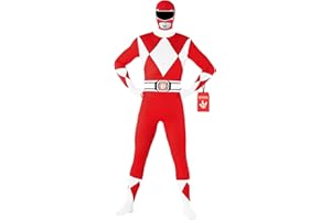 Morphsuits Men's Power Rangers Adult Sized Costume, Red, L UK