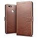Price comparison product image SLEO Case for Huawei P9 Lite Mini / Huawei Y6 Pro (2017)Case , SLEO Retro Vintage Soft PU Leather Wallet Flip Case Cover with Stand Function for Huawei P9 Lite Mini / Huawei Y6 Pro (2017)- Coffee