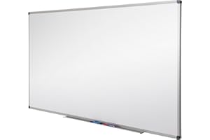 ‎MASTER OF BOARDS MOB Magnetisches Whiteboard 90x60cm mit Alurahmen und abnehmbare Stiftablage für Büro, Heim und Schule, Magnettafel kratzfest und trocken abwischbar | Magnetboard in Hoch- oder Querformat