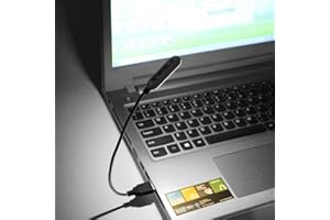 LAMPADA USB A 5 LED Flessibile Per PC E NOTEBOOK Luce Bianca Consolle Hifi Modem