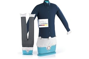 CLEANmaxx Plancha automática de camisas PRO con accesorio para pantalones | Sustituye a la plancha, vaporizador | Plancha con maniquí para camisas, blusas y pantalones | Innovadora y eficaz