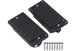 yibuy Noir Secret Micro Humbucker et cadre pour micro pour guitare ¨¦lectrique Noir