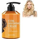 Eazerom 12 Curls Defining Cream For Dry Curly And Wavy Hair, | Cream for Defining Soft and Volumizing Curls,Long Lasting Hold