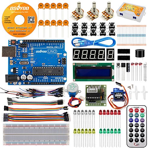 KOOKYE UNO R3 básico del kit de inicio 15 Arduino Proyecto 20 componentes