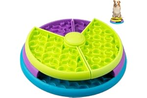 JAONLD Gamelle Anti Glouton Grande Taille 3 D Anti Glouton Moyen Antidérapant Chien Anti Prévenir L’obésité et Les Ballonnements pour Chiens Moyens/Grands