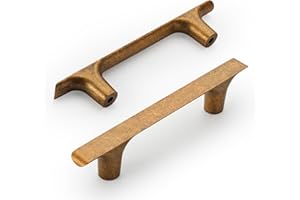 Amerdeco 10 Pieza Tiradores Cocina 96mm Tiradores Armarios Bronce Tirador Puerta Tiradores Cajones de Aleación de zinc Muebles Tirador UK0060
