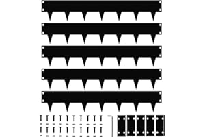 SARSTRY Metal Lawn Edging, 5-Pack Flexible Decorative Garden Edging Border Steel Lawn Edging Strip 100CM L x 18CM H, Hammer-in Garden Borders Edging, Metal Edging for Garden Yard