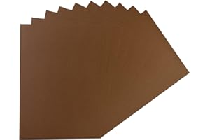 JANRAX Pack of 50 A5 Brown Coloured Card 160gsm Sheets