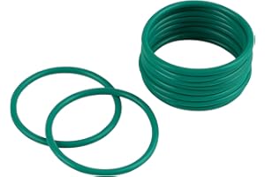 NICECNC Green 10pcs Exhaust Manifold Gasket Compatible with K-T-M SX EXC XC XC-W 125 150 200 250 300 380 1999-2024,Compatible with GasGas EC 125/200/250/300 1997-2024,See Fitment