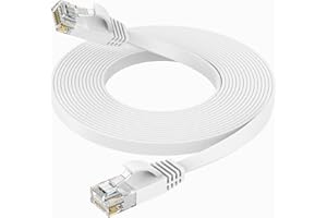Ercielook Kabel Lan CAT6 High Speed 5 m kabel sieciowy z klipsami kablowymi – przedłużenie kabla do PS5/4 Router Modem TV Switch Laptop