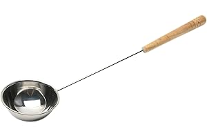 ‎WEIGAND WEIGAND® Saunakelle aus EDELSTAHL mit Holzgriff ca. 48 cm lang I Liegt gut in der Hand und ist stabil gebaut I Sauna I Kelle I Schöpflöffel I Saunazubehör I Zubehör I Edelstahlkelle