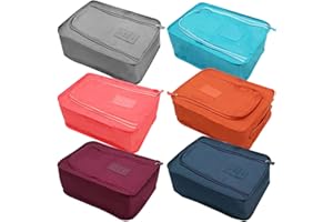 Shoes Storage Bag,Forreen 6 Pieces Travel Shoe Bags Travel Organiser Packing Bags Portable Dustproof Waterproof Shoes Storage Bags with Handle for Clothes Cosmetic Shoes