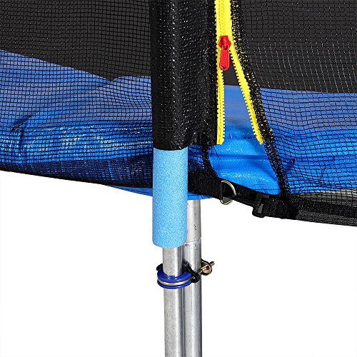 Trampolin Kindertrampolin Garten Set 244 cm + Netz Plane Zubehör TÜV SÜD GS - 6