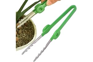 HEYCE Pinzas de jardinería | Pinzas largas Multiusos para Trabajo Pesado,Herramienta de Acero Inoxidable Pinzas de jardinería Pinzas de alimentación para Cactus y suculentas Jardinería