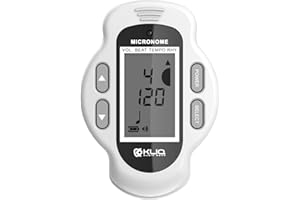 KLIQ MUSIC GEAR KLIQ MicroNome Mini métronome numérique rechargeable avec hautparleur (réglage du volume, du rythme et du tempo) conçu pour une utilisation avec piano, guitare, saxophone, flûte, violon, tambour