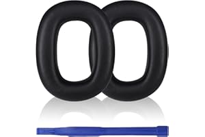 Aiivioll Zamienne nauszniki, nauszniki do Bowers & Wilkins PX8/PX7 s2 Heasdphones nauszniki ze skórą proteinową, pianka z pamięcią (czarne)