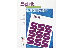 Spirit® Papel de transferencia de tatuajes a mano alzada, 21,6 x 28 cm, tamaño A4, papel de plantilla de tatuaje a mano alzada, certificado vegano con cera vegetal, papel de tatuaje de fácil