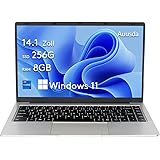 Auusda Laptop 8GB DDR4 256GB SSD Win 11Pro Intel Celeron J4105 PC (Up to 2.8Ghz), 14.1 Inch Notebook with Mini HDMI, USB-Ax2,