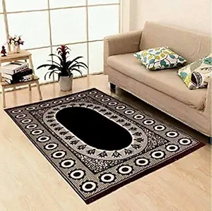 Red Hot Designer Carpet Size- 5 feet X 7 feet