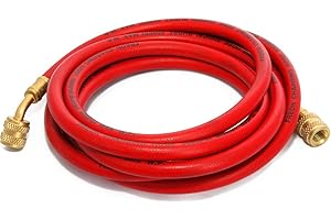 ATLANTIS KLIMAZUBEHÖR Klimaanlage Split R407c - R134a Füllschlauch 3,0m 1/4 SAE 1/4 rot