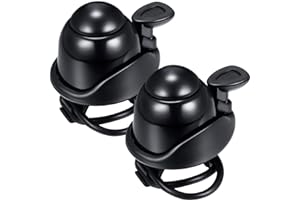 Mudder 2 Pcs Bike Bell Adjustable Bike Ring Bell Aluminum Bike Ring Bicycle Cycling Bell Cycling Ringing Horn with Loud Sound Mini Bike Bell for Adults Kids Road Bike Mountain Bike Sports