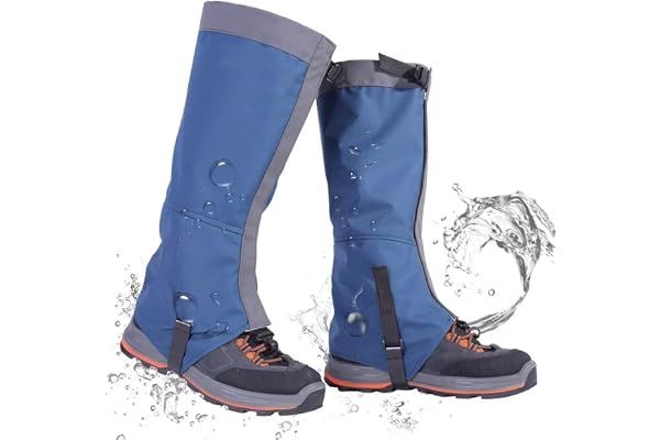 Lifetooler Guetre Randonnée Imperméables Femme Homme avec Chauffe-Jambes Réglables pour Escalade Velo Golf Chasse Ski Contre Neige Pluie Boue Vent Sable