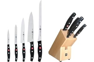 ‎ZWILLING Zwilling Twin Pollux Blok z Nożami, Jasnobrązowy/Czarny, 4 elementów