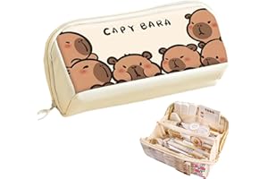 Mrltau Capybara Stationary Pencil Case, multicolore, L, Stile B