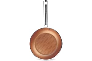 Pensofal, Padella alta Serie Cuprum®, Antiaderente Biotank a 7 strati, Diametro 26 cm, 1,8 litri, Utilizzabile in Forno, Adatta All'induzione, Effetto Rame