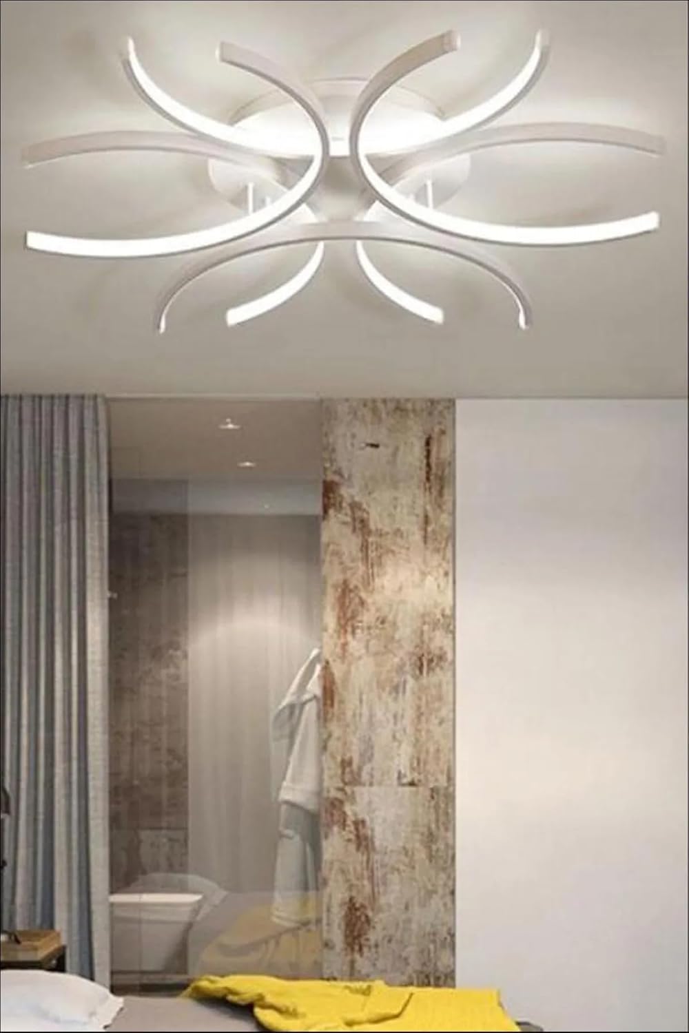 Sole Modern Tasarım Salon - Mutfak - Hol Beyaz Led 3 Lü Avize (Beyaz) - Görsel 14