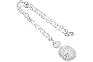 Abaodam Doll Accessories Small Pocket Watch for Doll Miniature Pocket Watch Model Miniature House Tiny Mini Clock Figurine House Silver Alloy