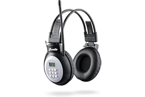 Zeadio Radio-Kopfhörer, FM-Stereo-Headset-Radioempfänger, batteriebetrieben, für Schulversammlungen usw