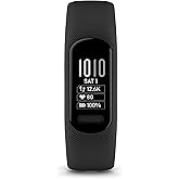 Garmin v&iacute;vosmart 5 - Ekstra geniş OLED dokunmatik ekranlı fitness takip cihazı, uyku kalitesi ve kalp atış hızı izleme gibi s