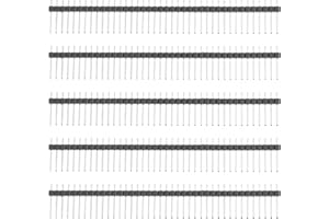 JECOMPRIS 30pezzi Connettore Pcb Maschio Pin Header Striscia Di Inserimento Singola Per Circuiti Elettronici E Progetti Fai Da Te