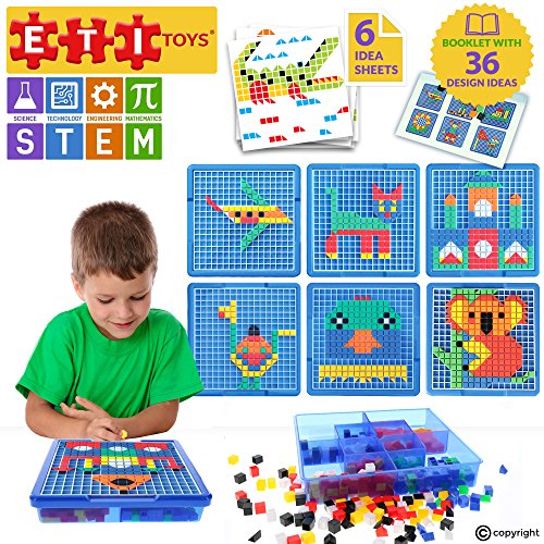 Educational Toys Engaging Jigsaw Puzzle By ETI Toys for Boys and Girls 490 Piece Set for Making Endless Puzzle Combinations! Great for Learning, Developing and Having Fun. Make Your Imagination Today!