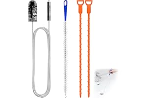 Zyluniy 4 pezzi Stura Lavandini e Scarichi, Spazzola per Pulizia Tubi per le ostruzioni, spazzola di scarico e spazzola per la pulizia dei tubi, ideale per cucina e bagno